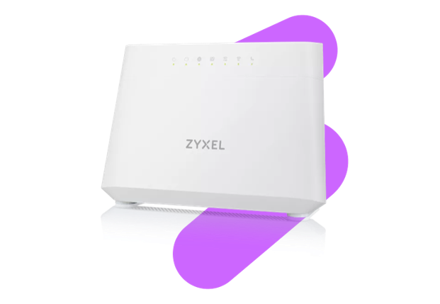 极速赛车168体彩开奖官网开奖 Clear Business®168极速赛车官方网站 broadband router with purple swipe behind it