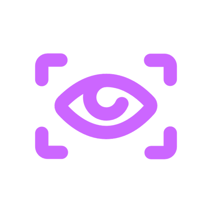 icon of an eye inside a box